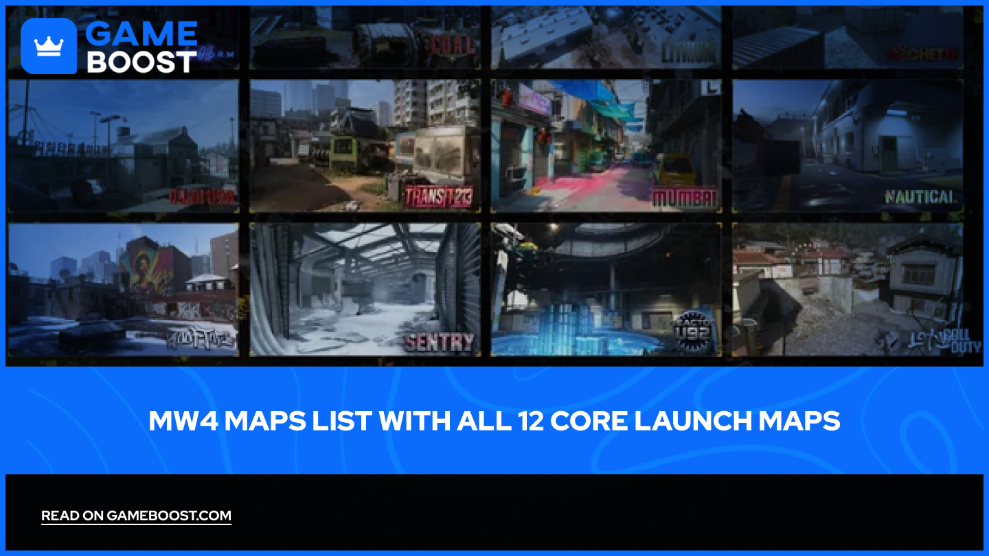 MW4 Maps List With All 12 Core Launch Maps