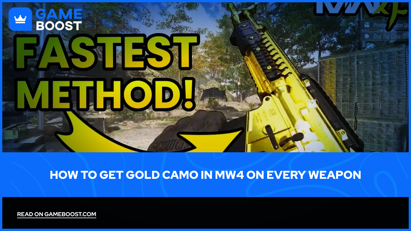 How to Get Gold Camo in MW4 on Every Weapon