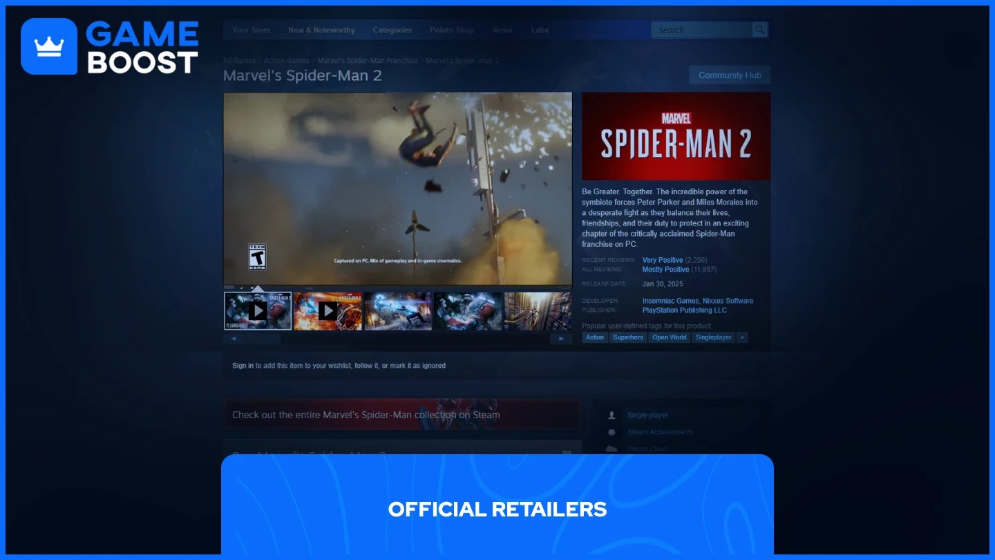 Örümcek Adam 2 steam