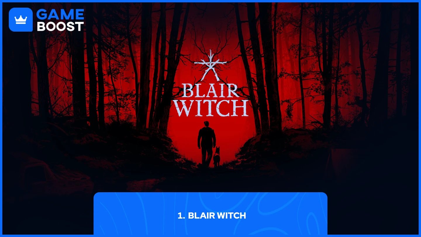 Персонаж Blair Witch вместе со своей собакой