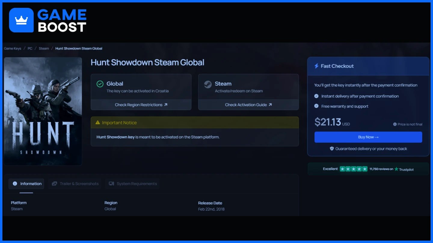 gameboost hunt showdown 
