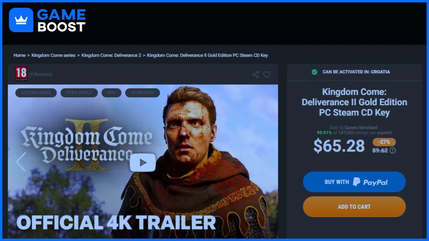 kinguin kingdom come deliverance 2 gold edition