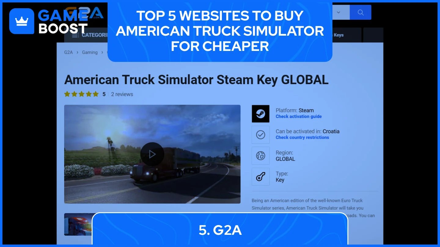 billige nettsteder for å kjøpe American Truck Simulator