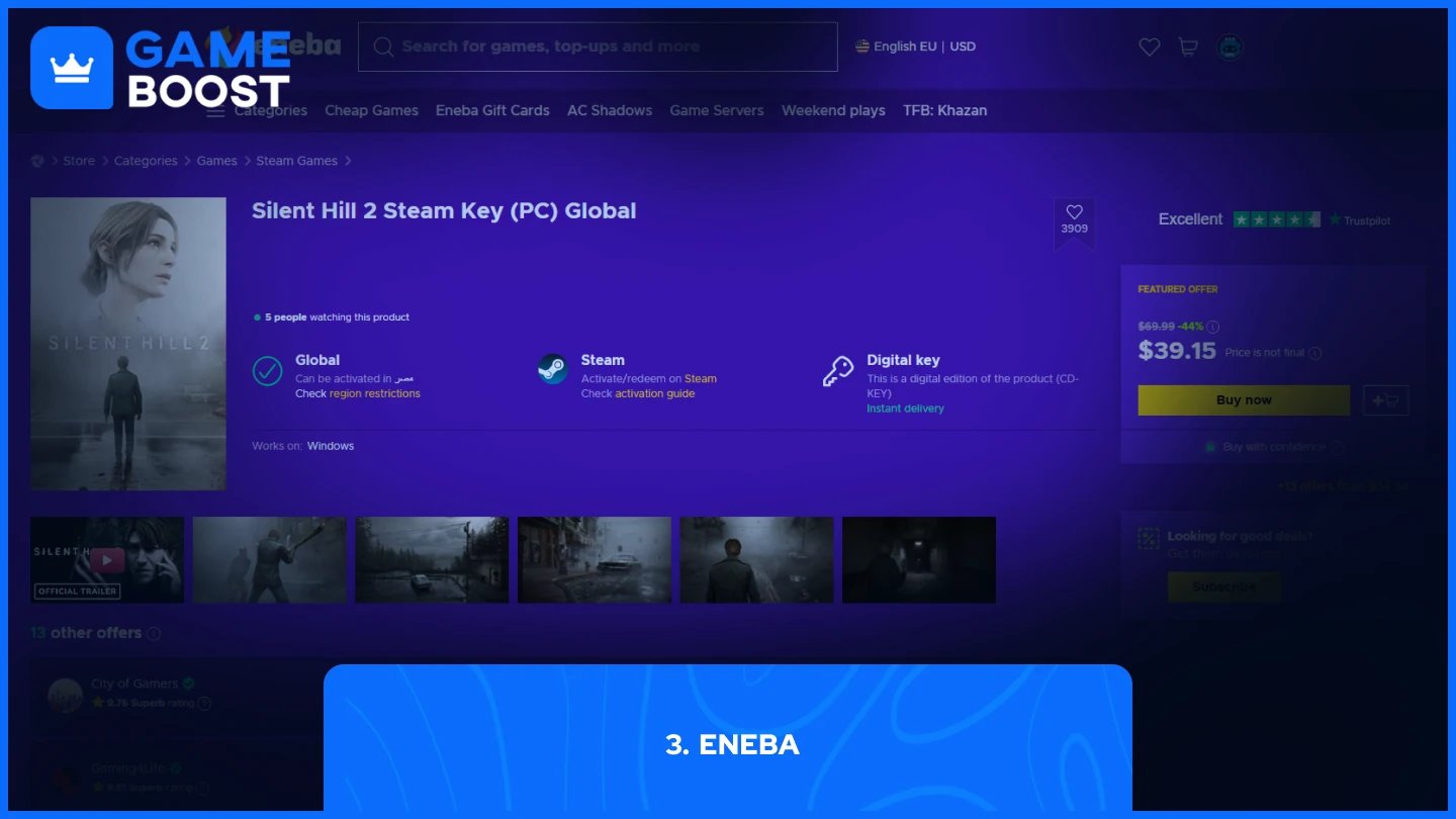 eneba silent hill 2 product page