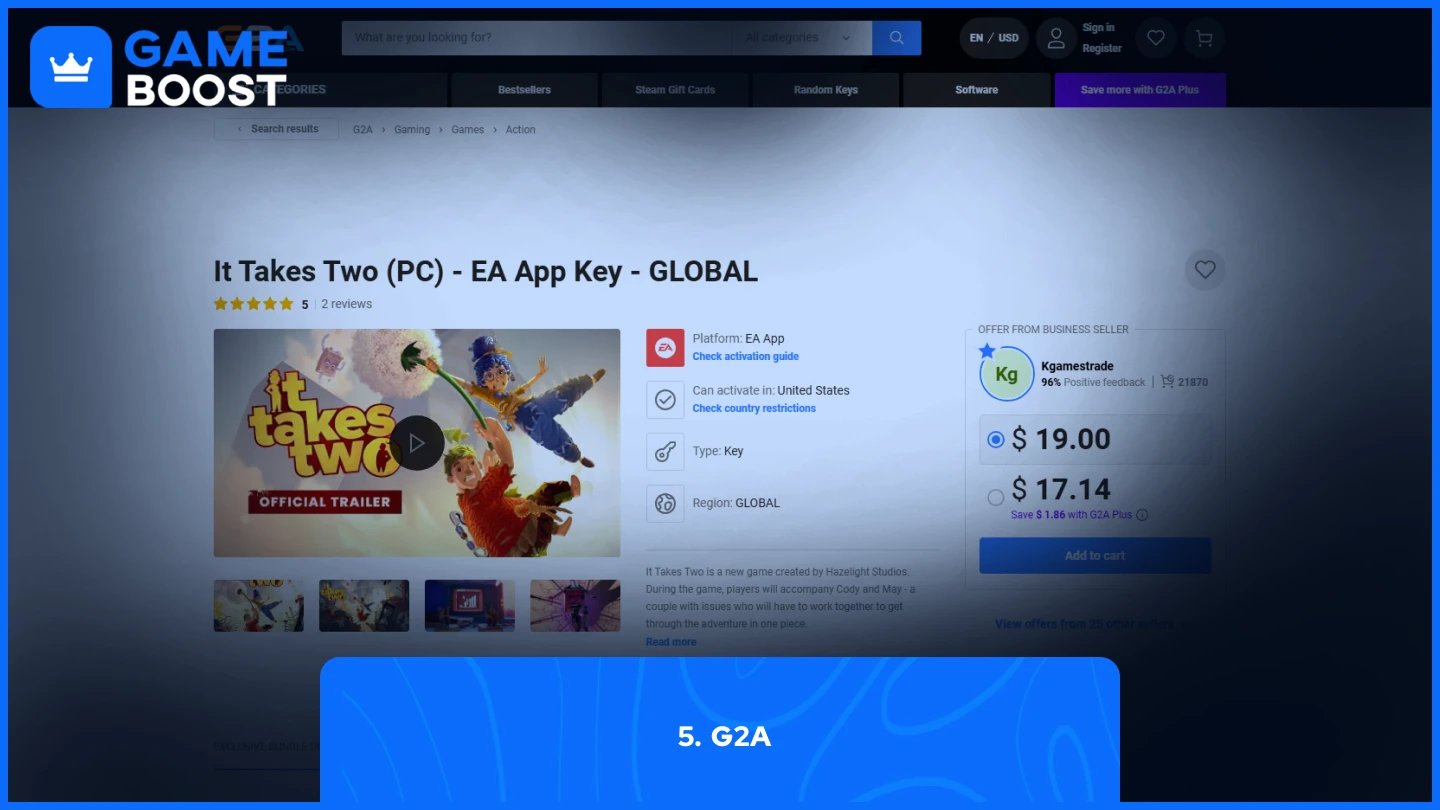 g2a it takes two pagina prodotto