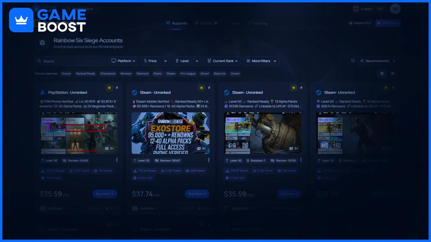 gameboost rainbow six siege