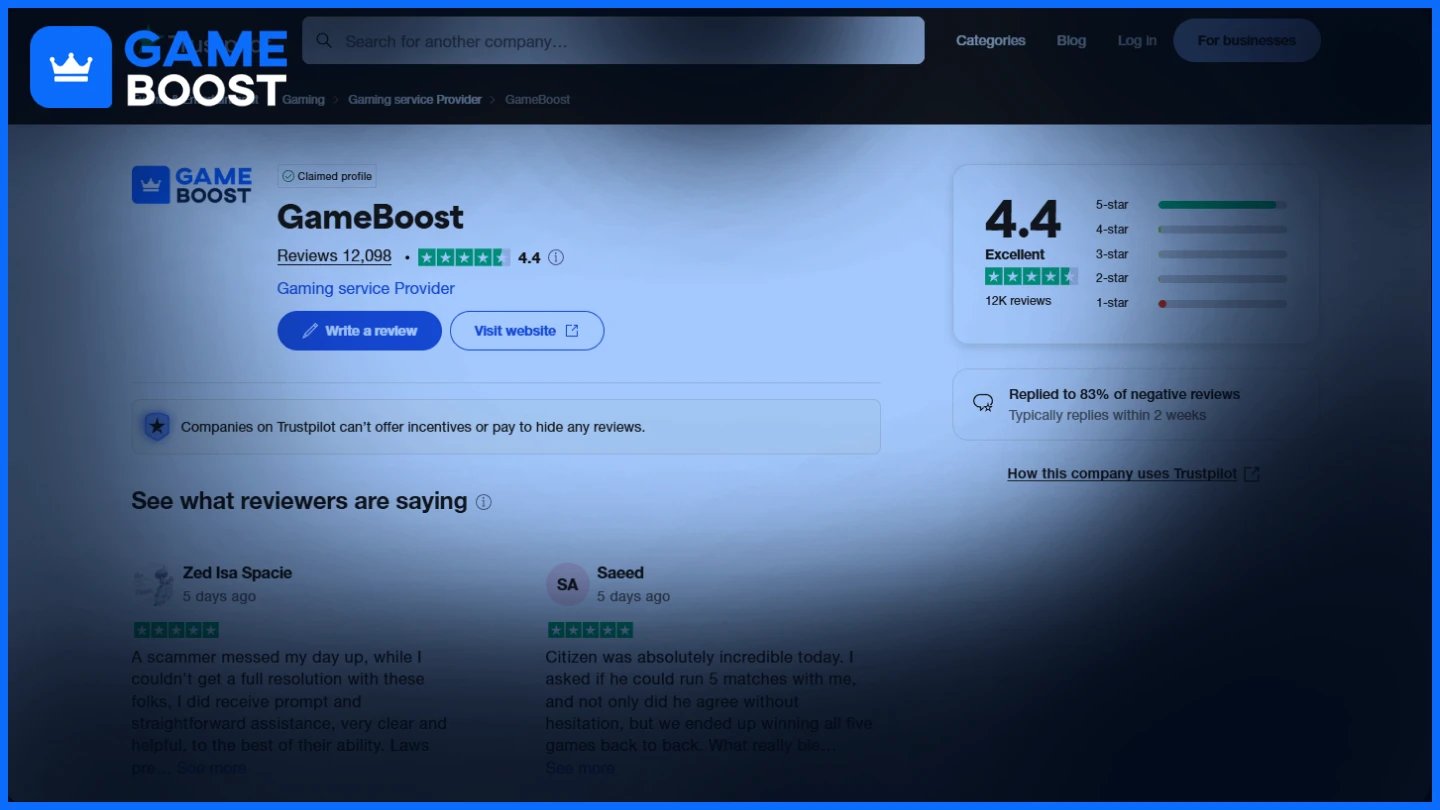 gameboost trustpilot