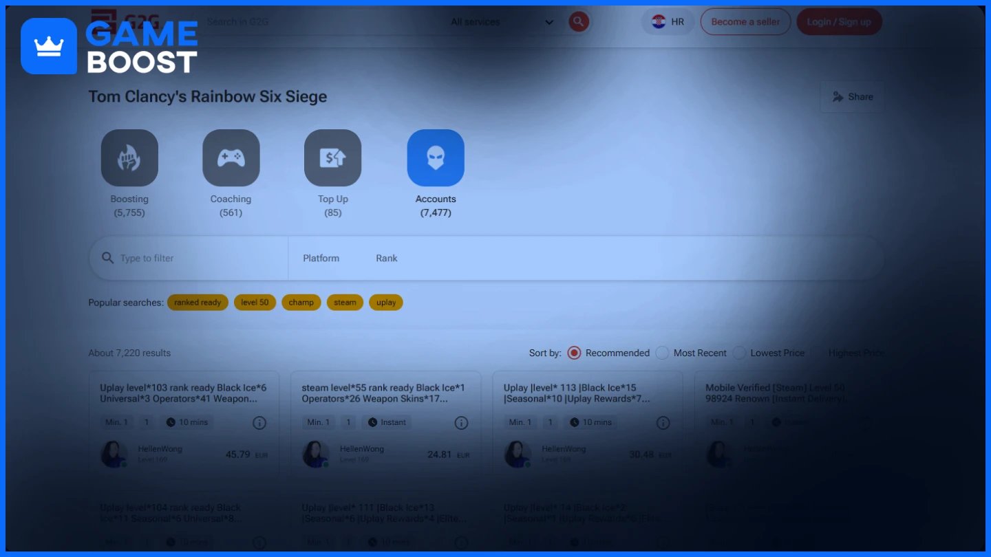 g2g rainbow six siege