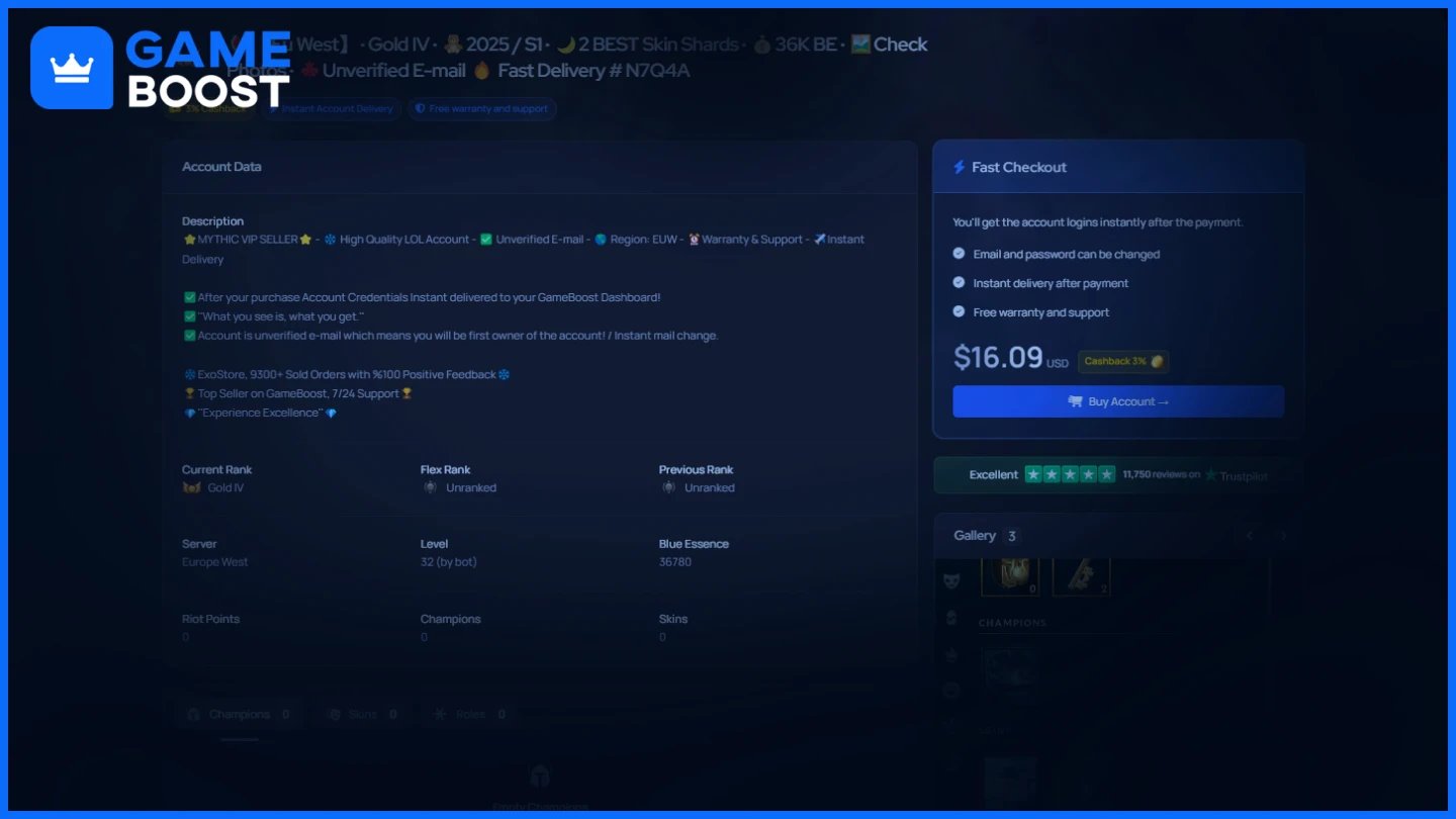 gameboost account 