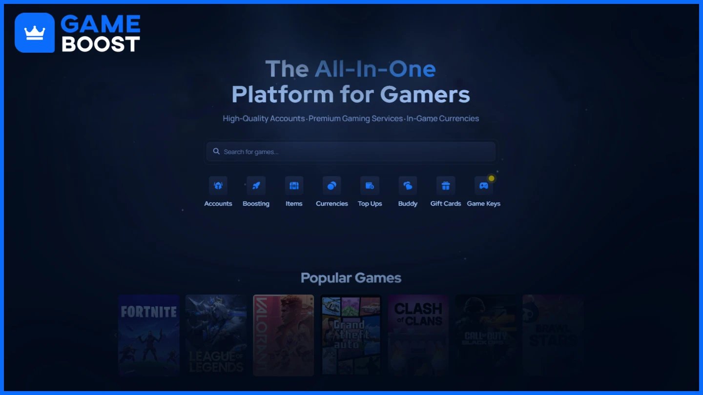 gameboost homepage