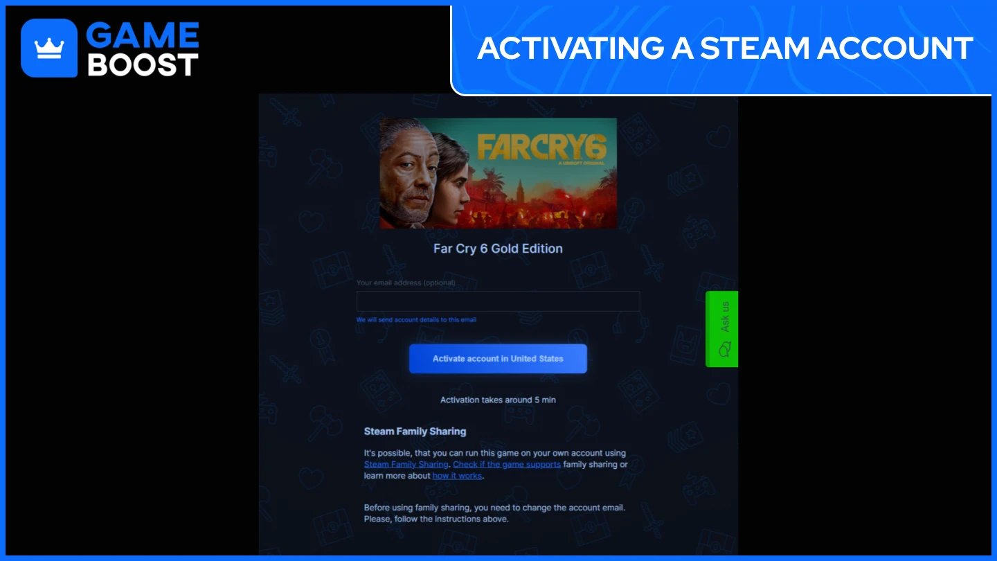 activating steam account 