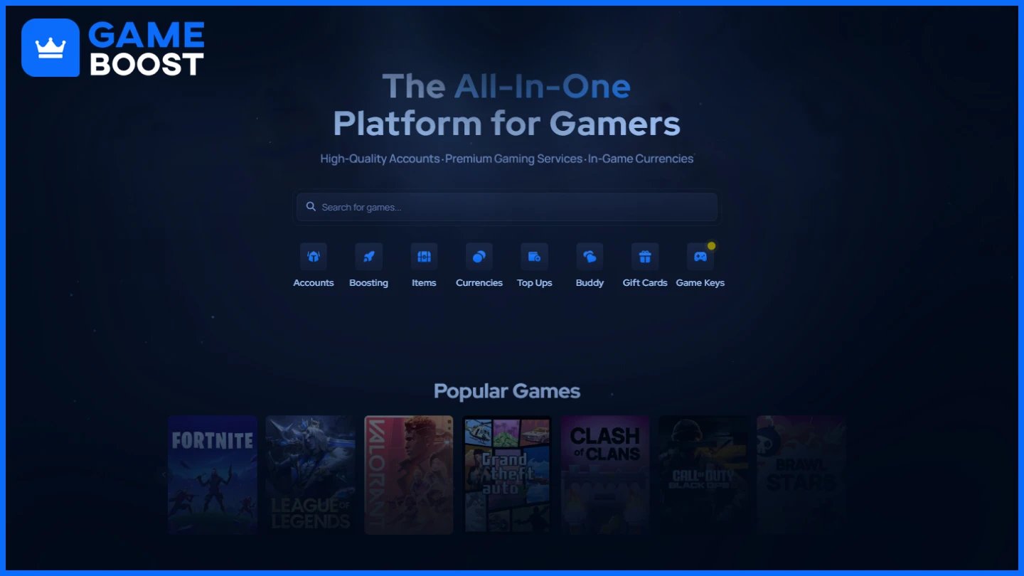 gameboost homepage