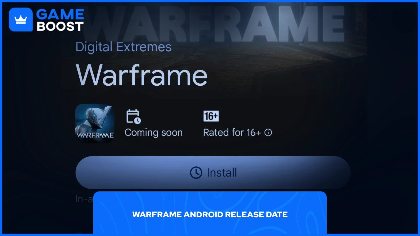 Warframe Google Play Store-Seite