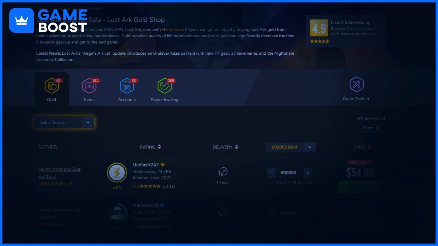 playerauctions lost ark gold