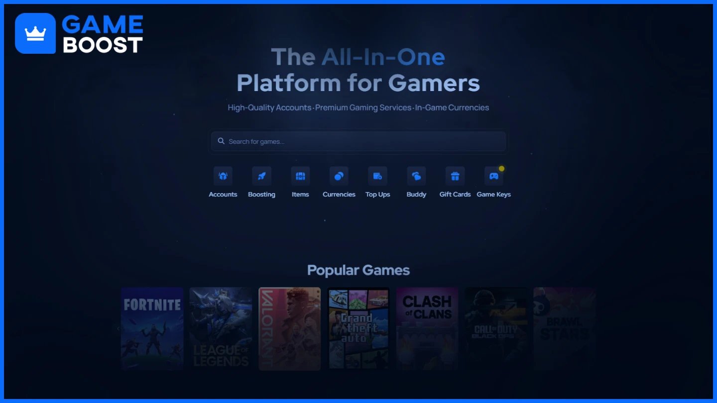 gameboost homepage