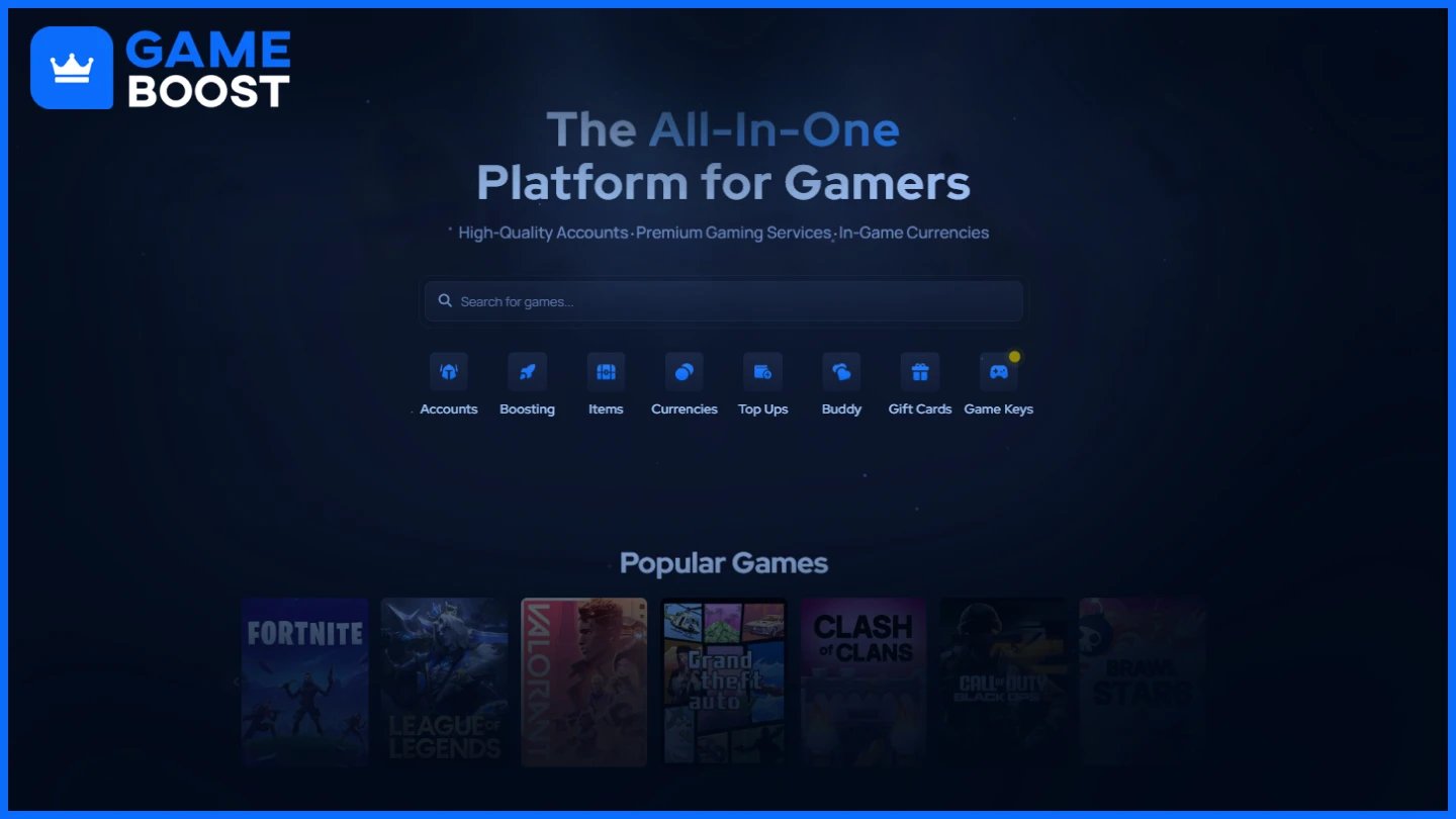 gameboost homepage