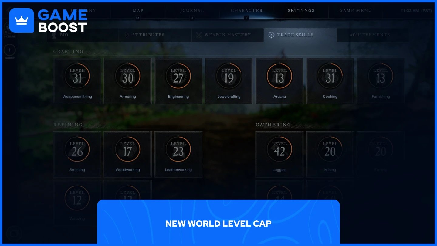 livelli delle abilità di commercio di new world
