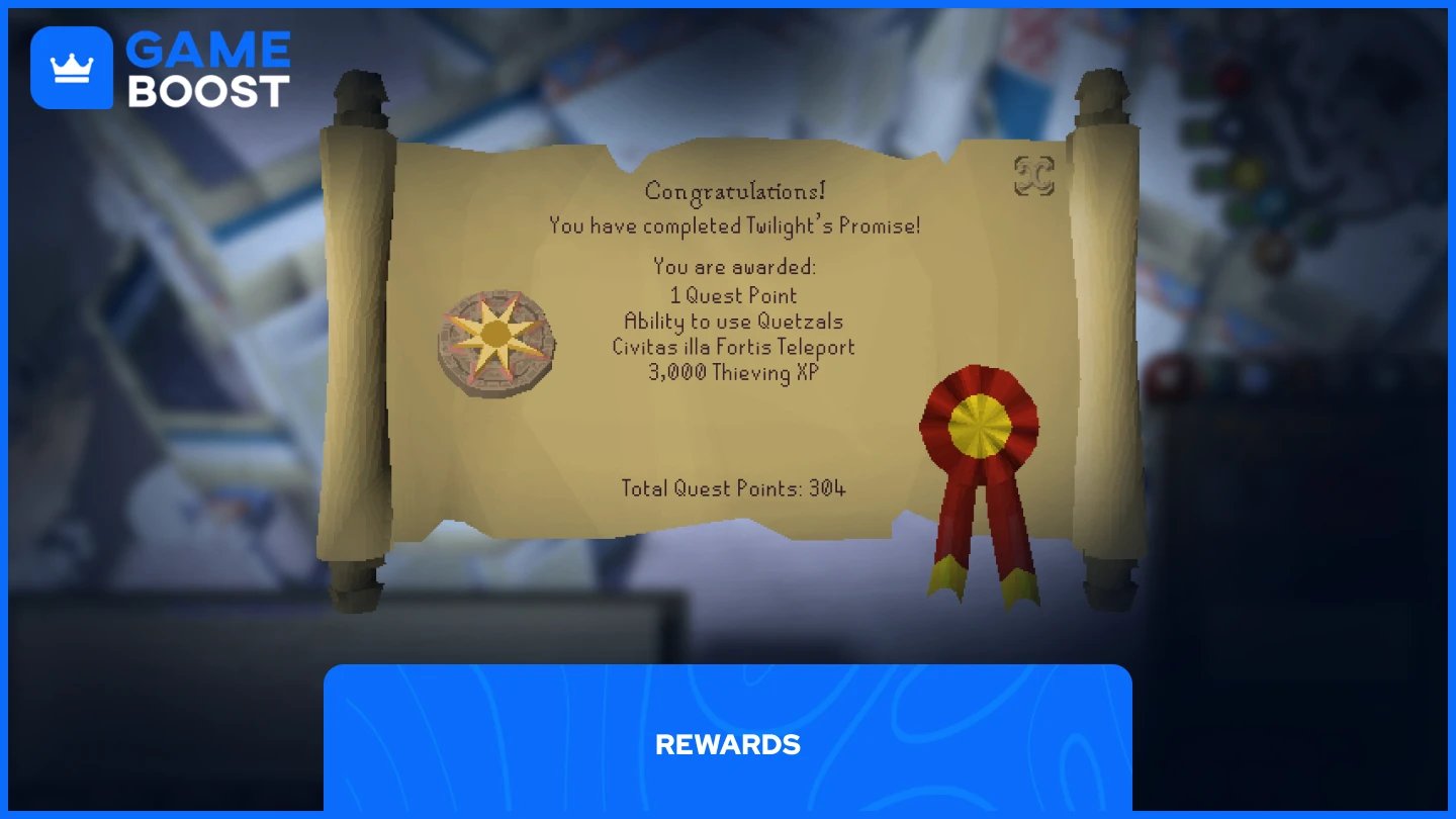 Twilight's Promise quest beloningen