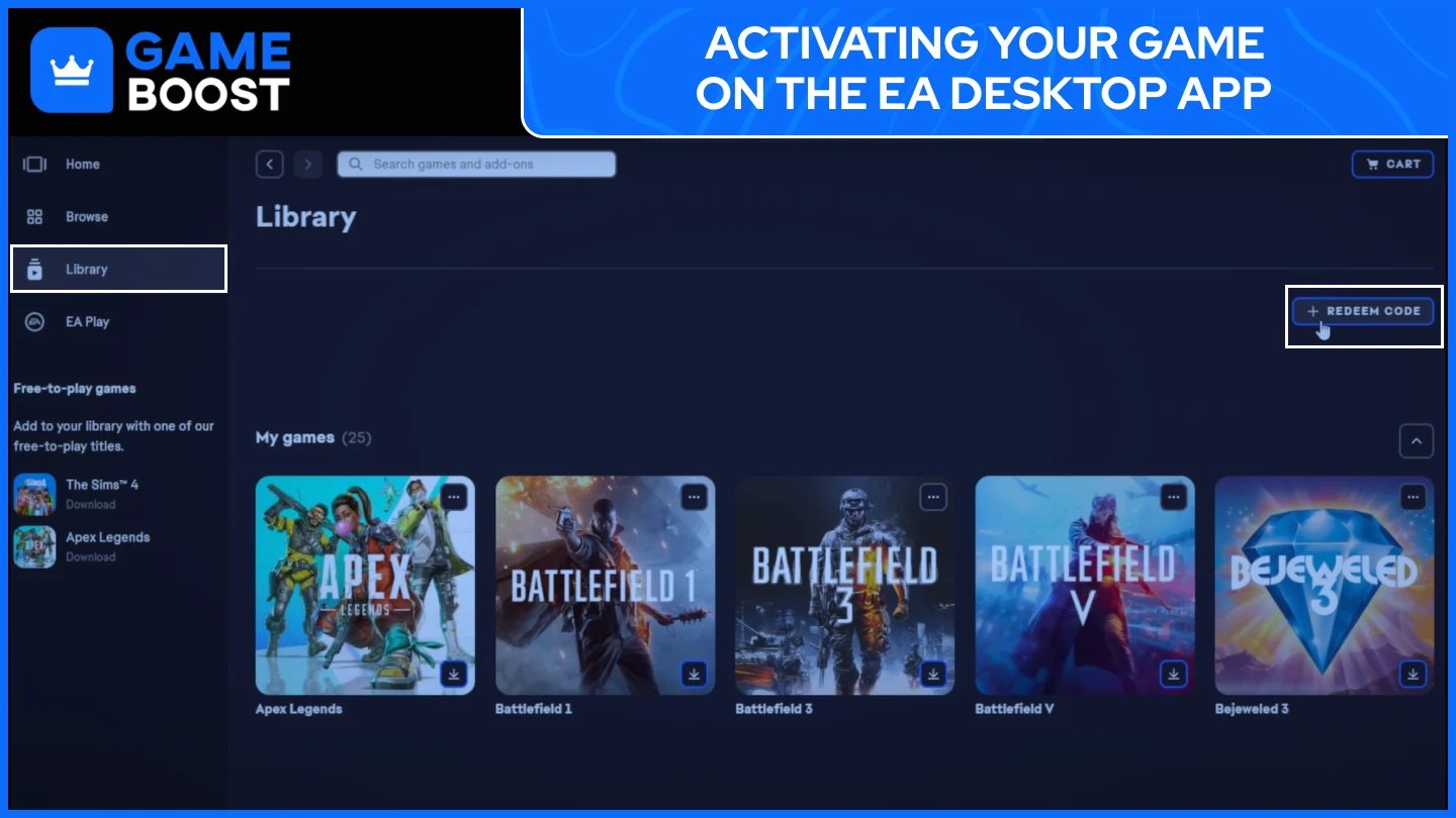 ea app library