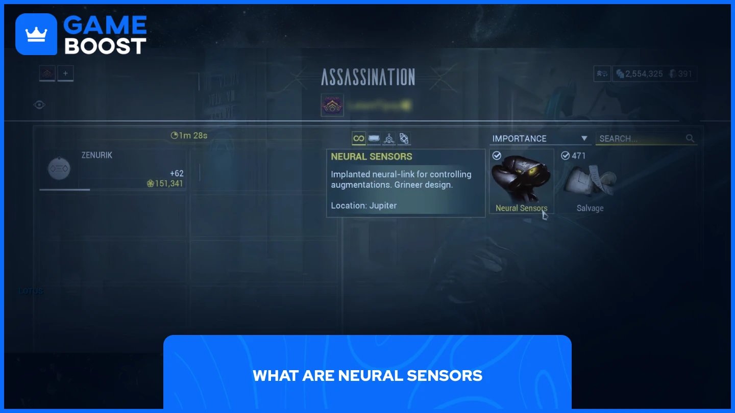 a picture of Neural Sensors in a player inventory