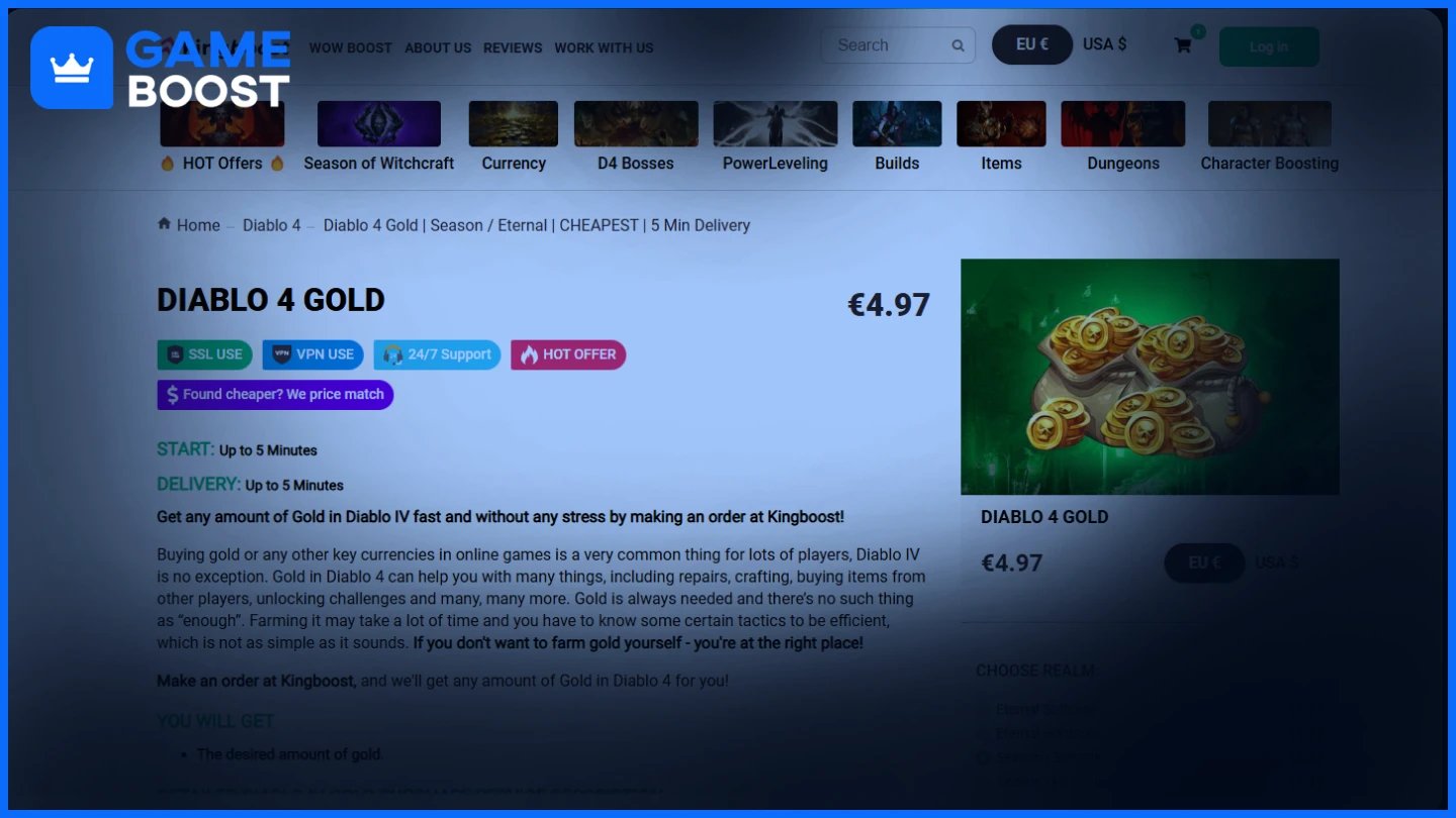 kingboost diablo 4 gold 