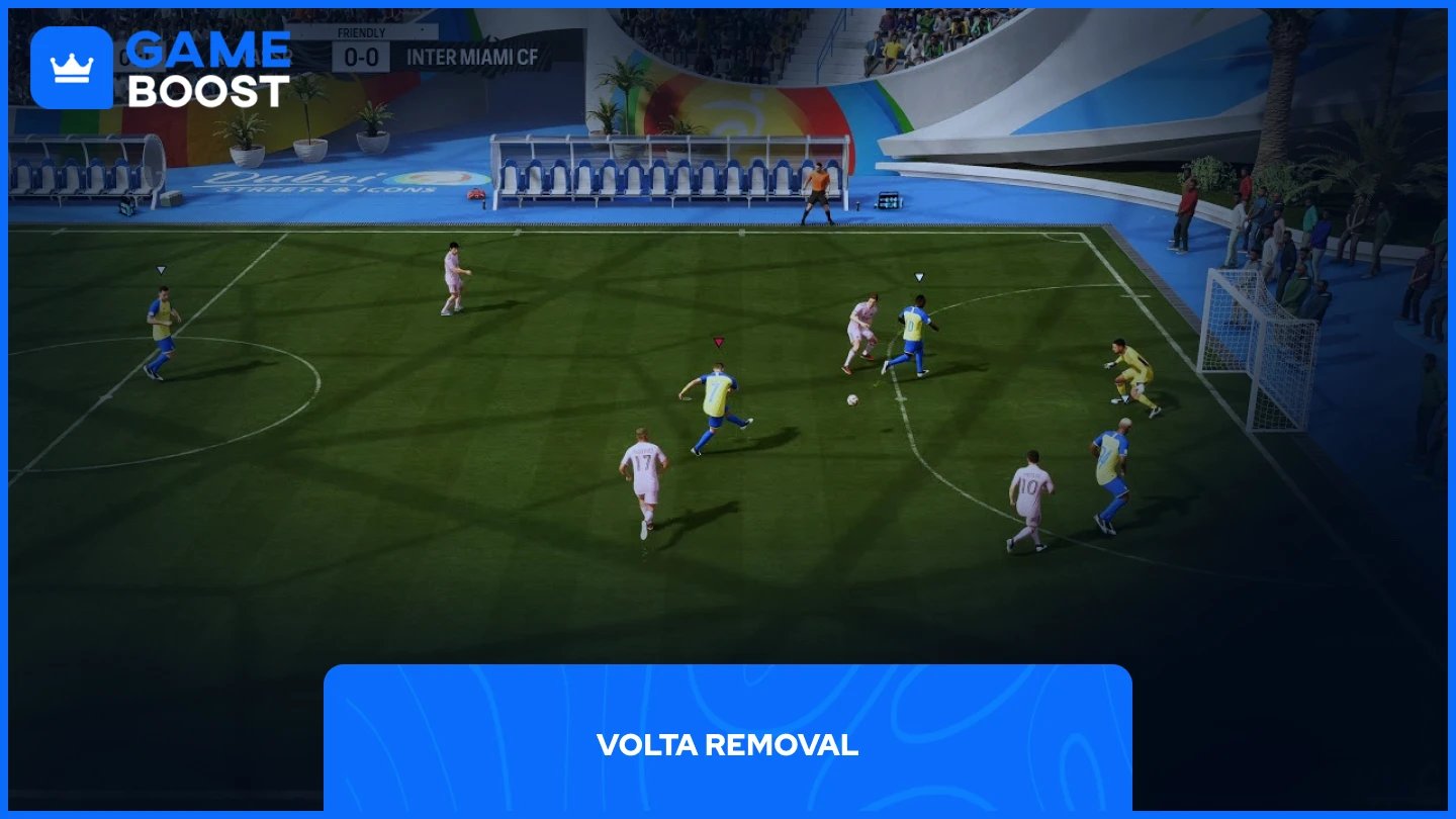 a picture of two teams playing in volta game mode