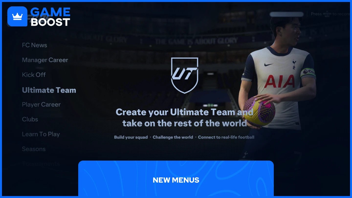 a picture of the new game menus in fc 25