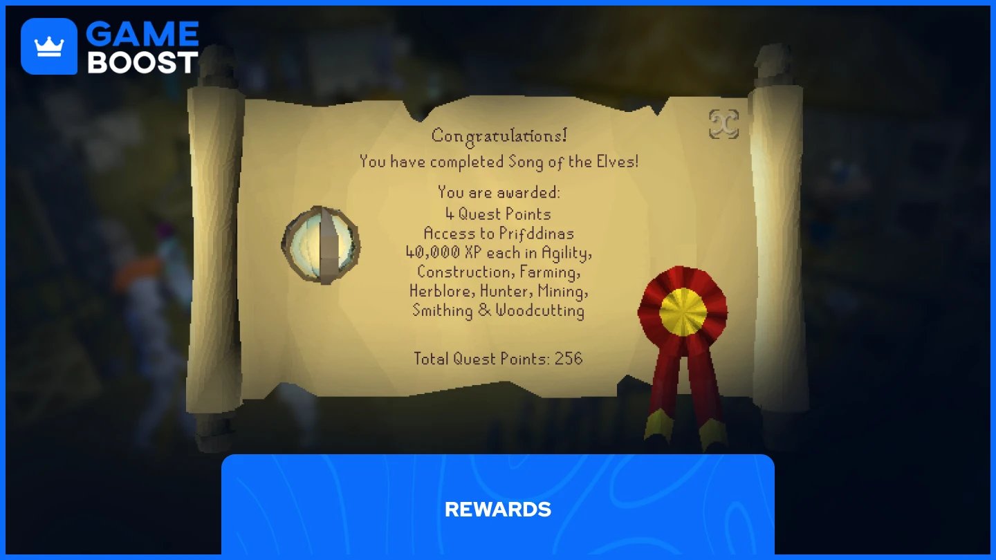 a picture of Song of the Elves rewards