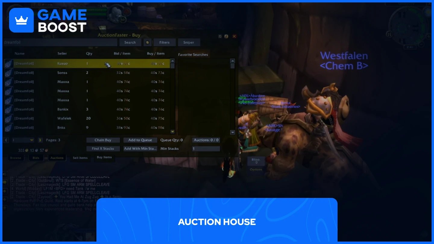 ein Bild des WoW Auktionshauses