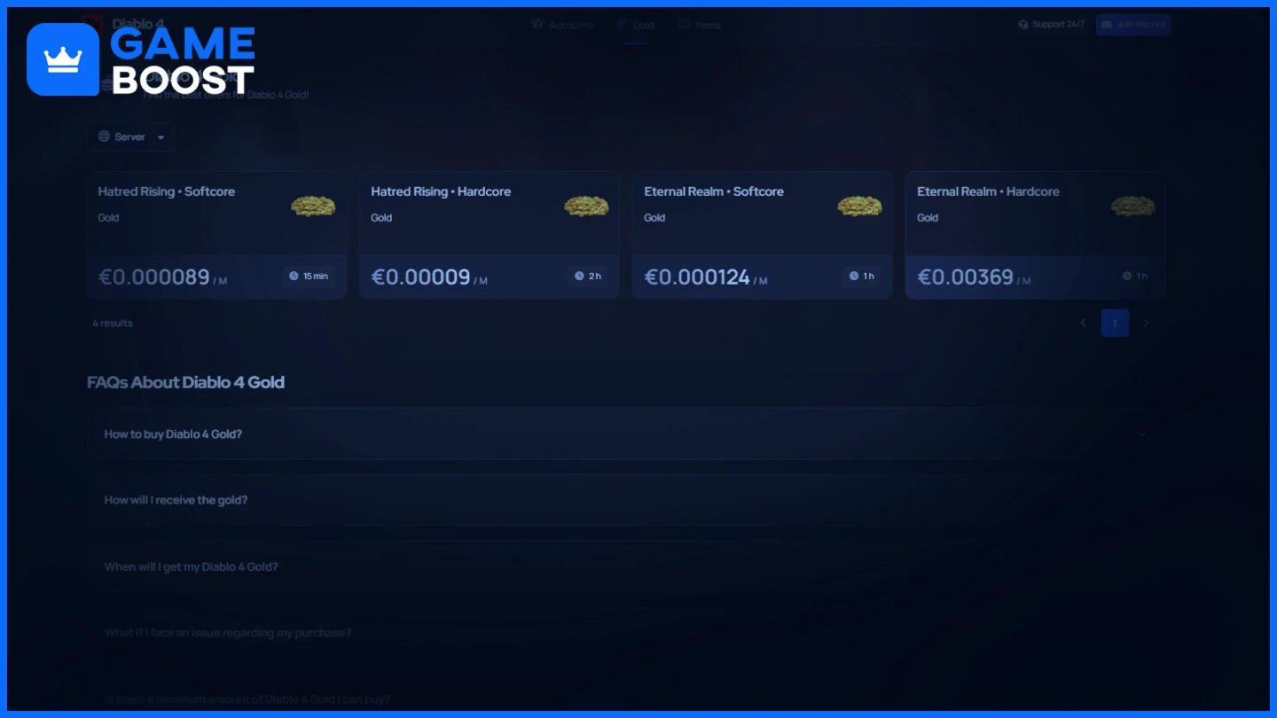 gameboost diablo 4 gold 