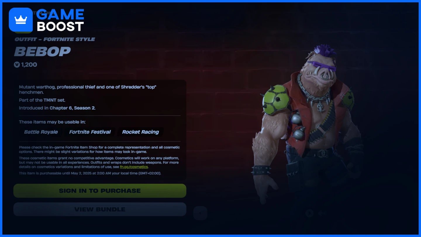 fortnite bebop