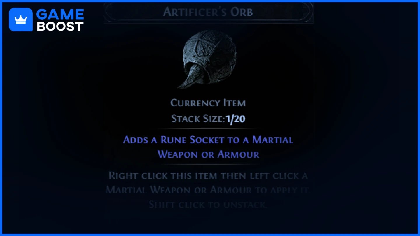poe 2 artificers orb