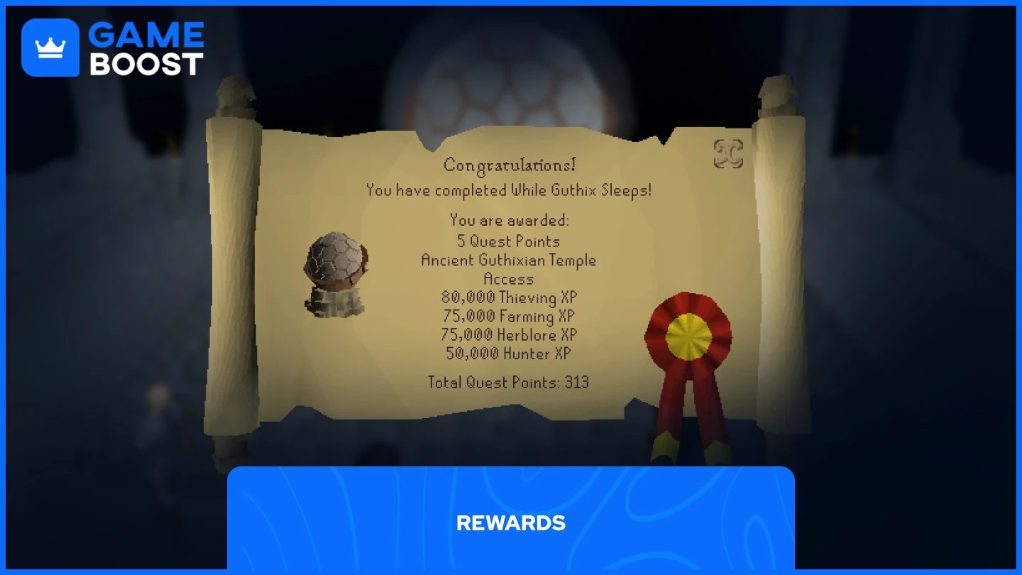 a picture of While Guthix Sleeps rewards in osrs