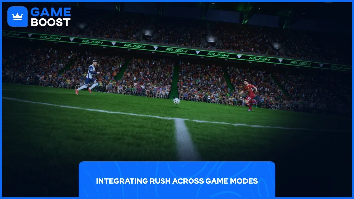 a picture showcasing two players competing to reach the ball