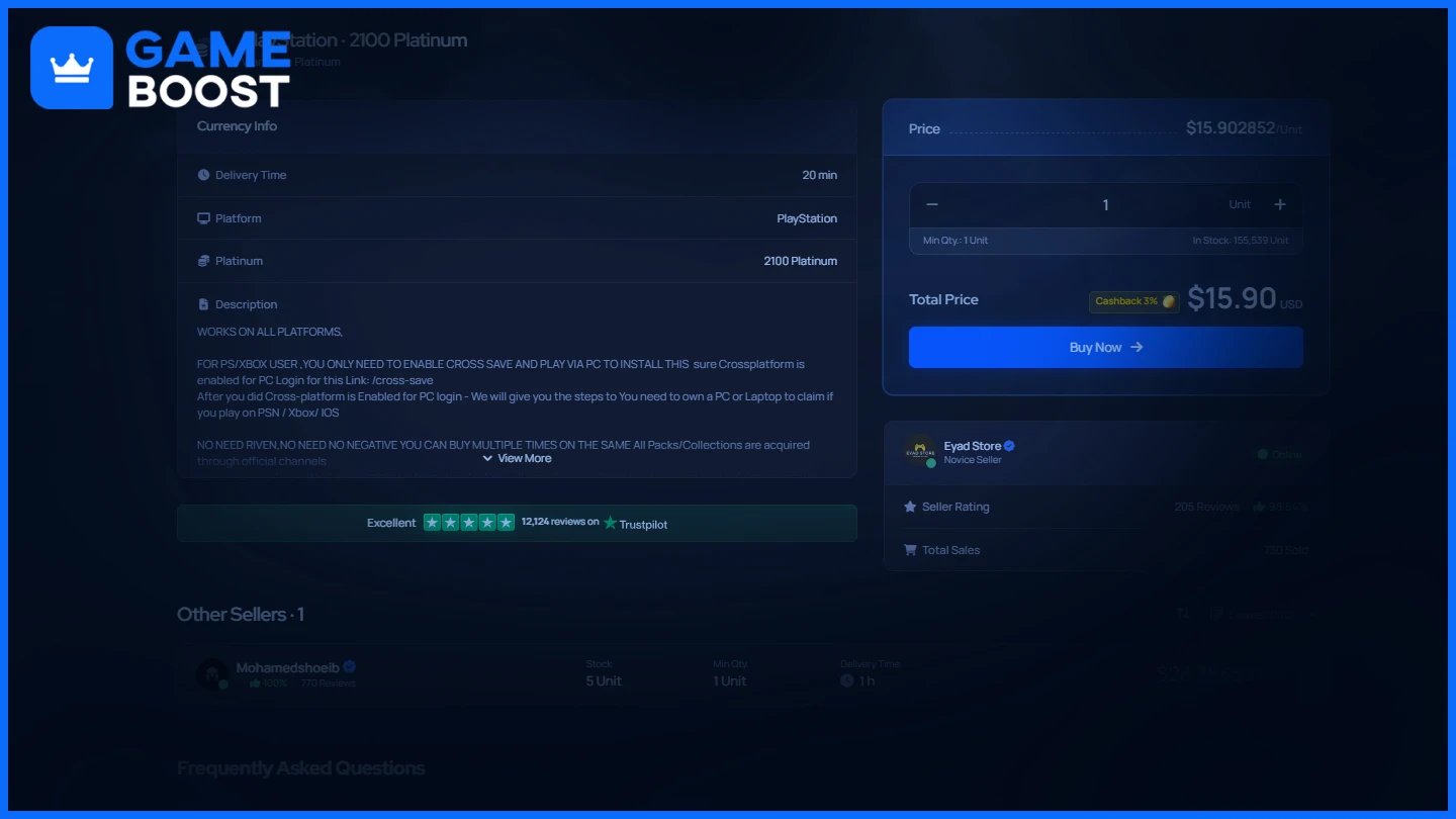 gameboost platyna