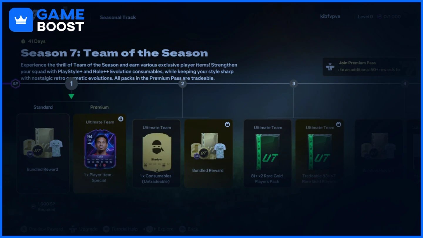 fc 25 premium season pass first few levels