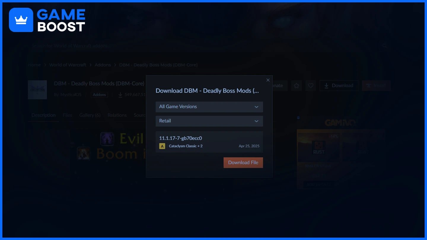 wow addon download