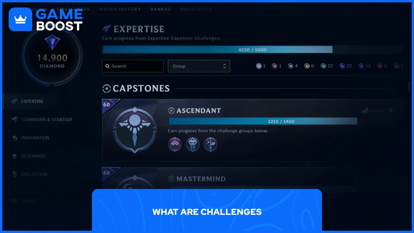 een afbeelding van League of Legends uitdagingen