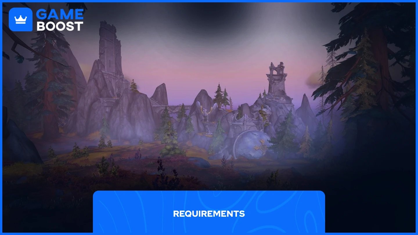 ein Bild von den Ruinenbereich in WoW Dragonflight