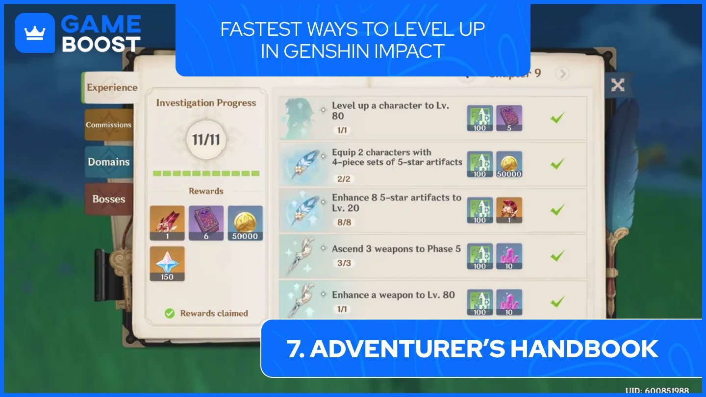 adventurer handbook genshin impact