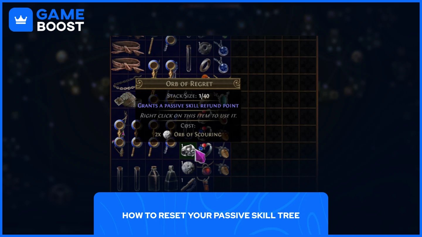 slika orb of regret u inventaru igrača u poe