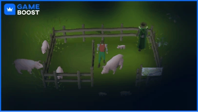 et billede af Clue Scroll fire placering