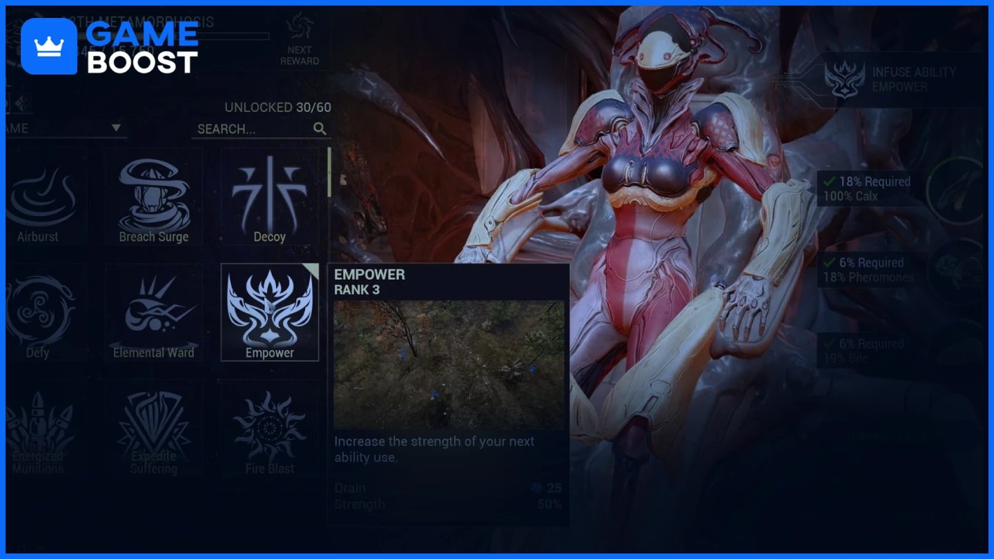 warframe infusión