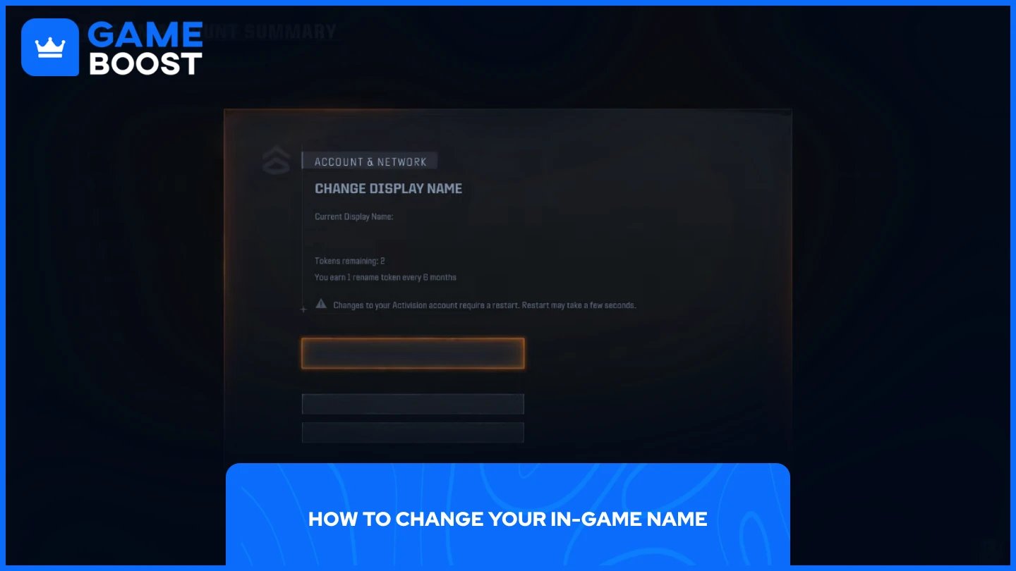 a picture of the change display name in-game prompt