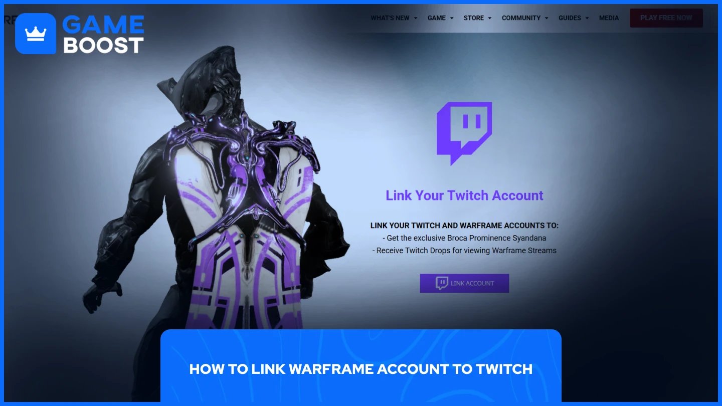 una imagen de cómo vincular la cuenta de warframe a la página de twitch