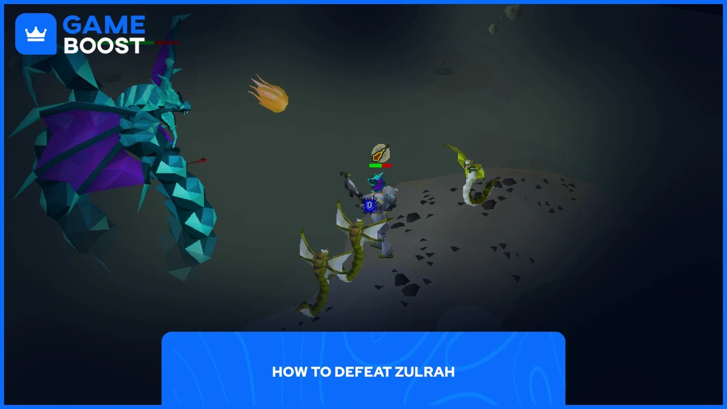 o imagine cu un jucător luptându-se cu Zulrah