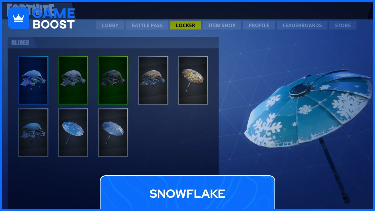 γλίστρα νιφάδας χιονιού fortnite