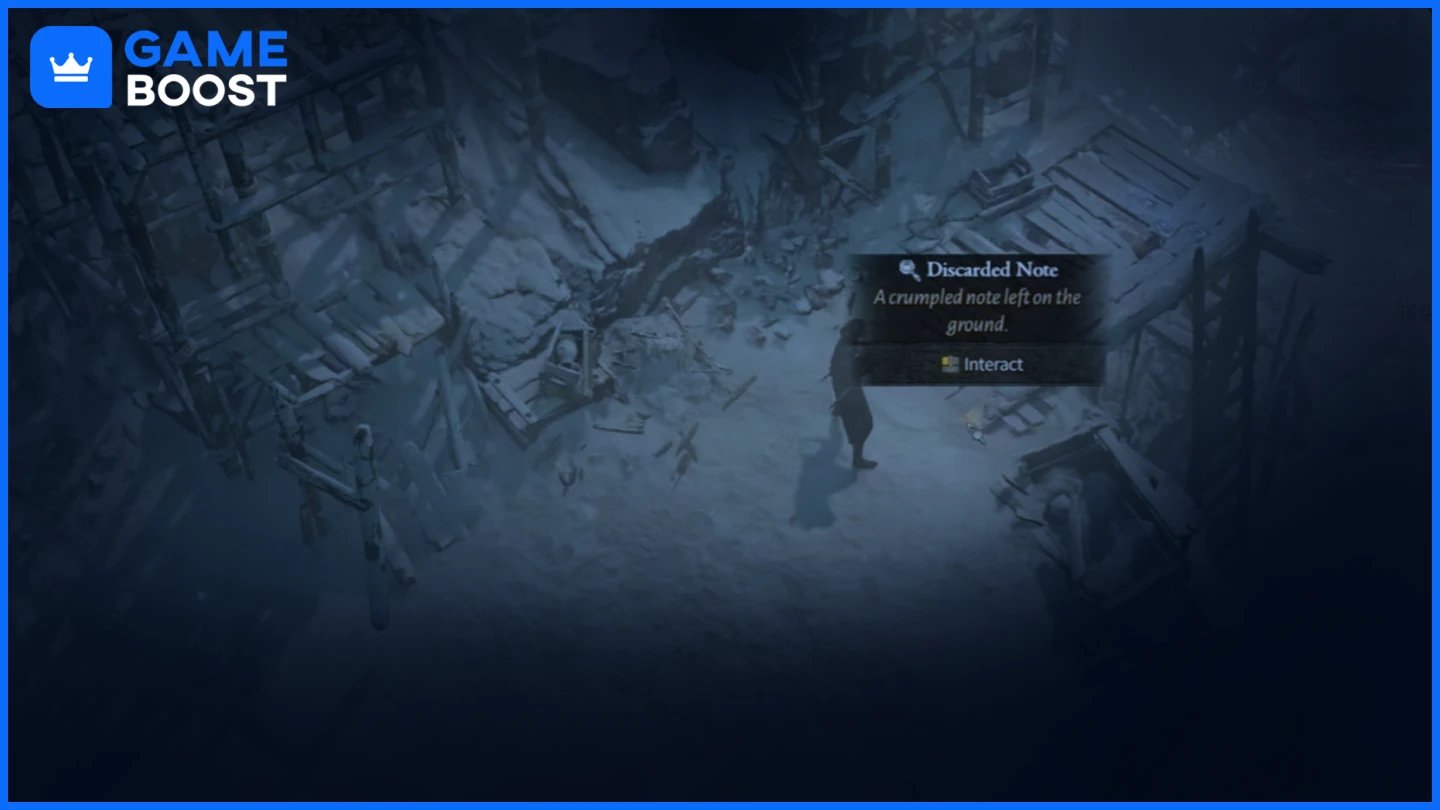 diablo 4 atılmış not