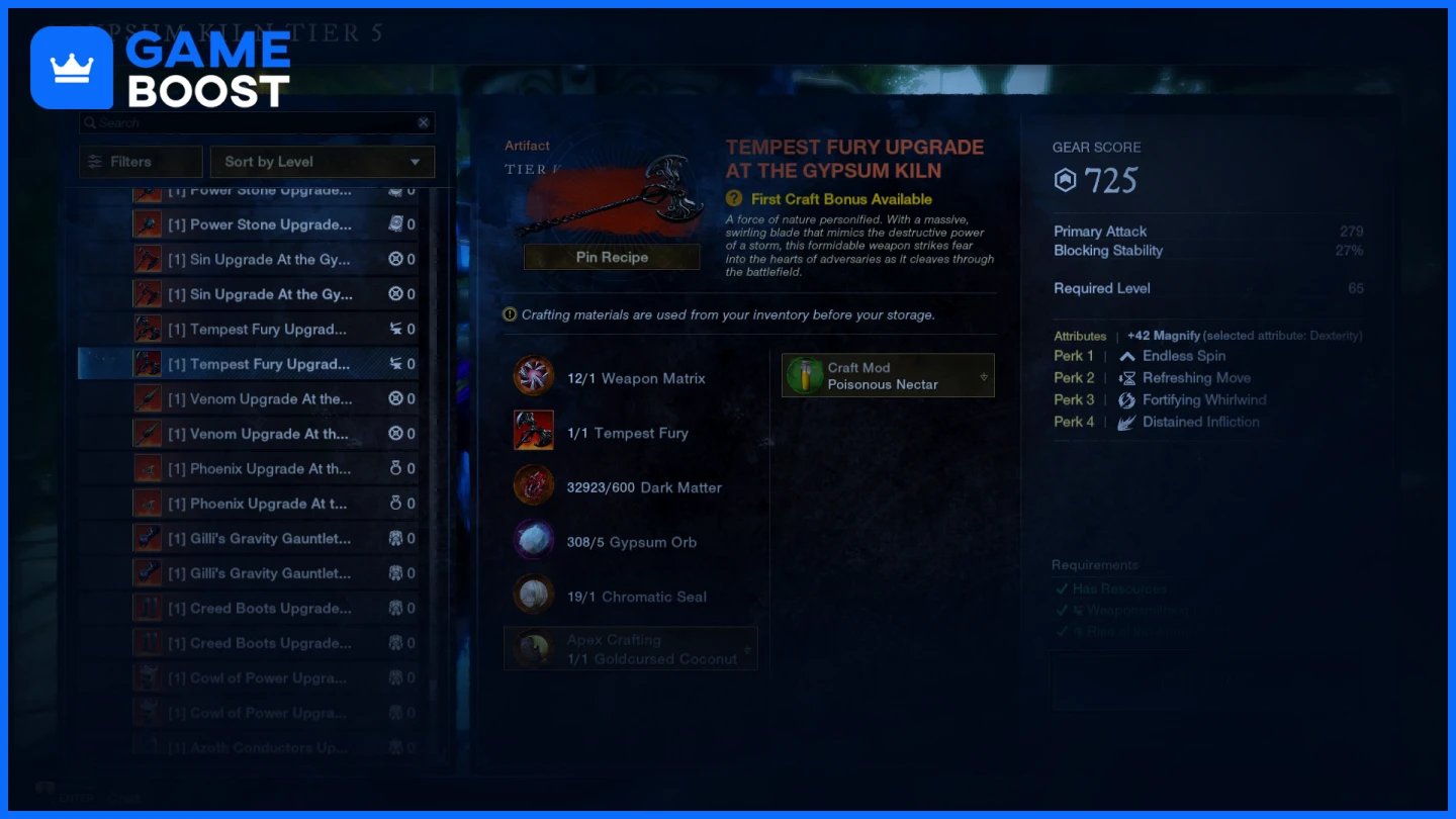 new world item upgrade