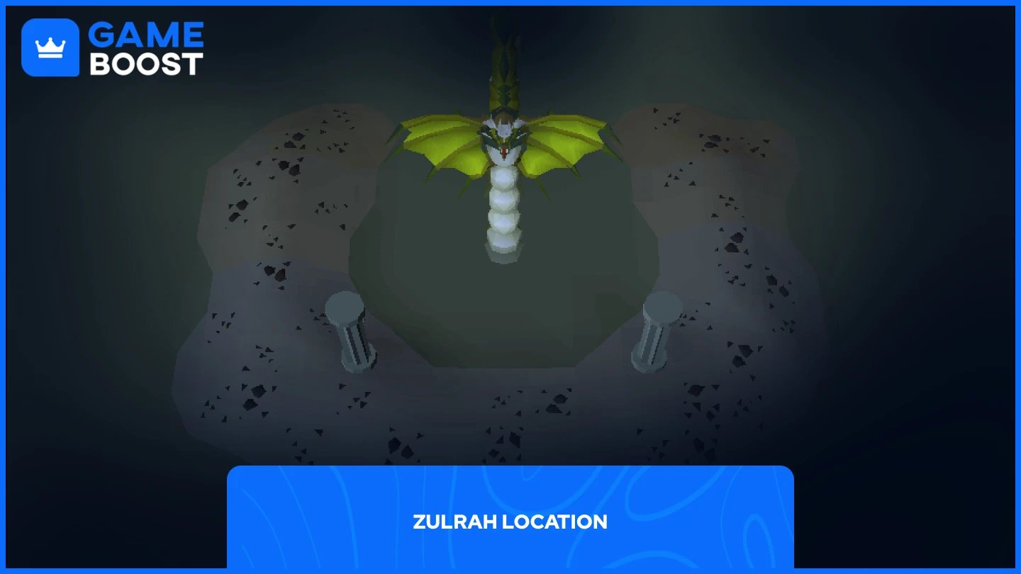 o imagine cu locația lui Zulrah în OSRS